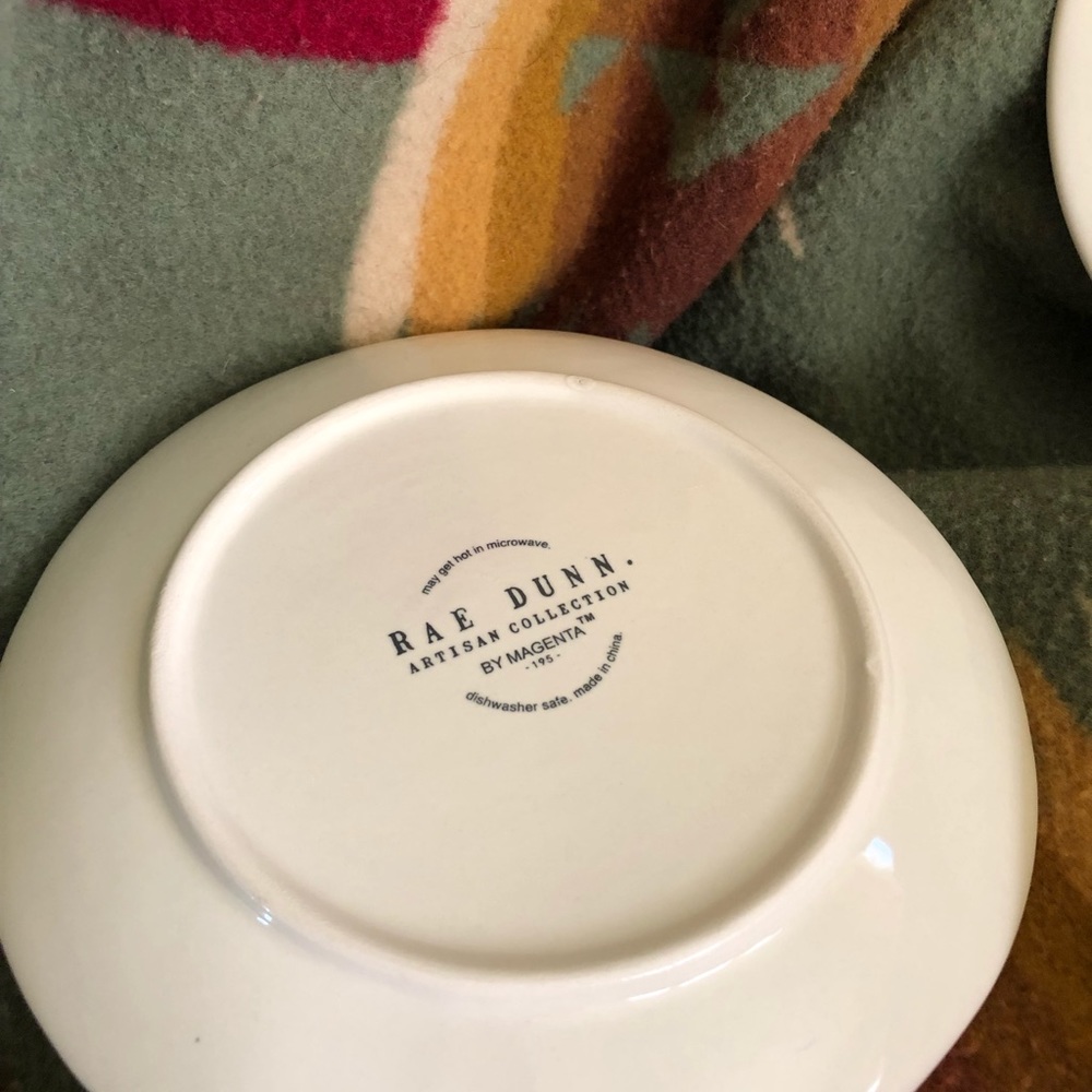 Easter Rae Dunn 6” Saucers - Picture 3 of 5